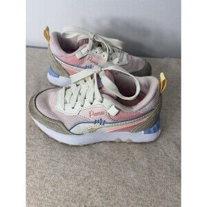 Puma Girls Rider FV Space Glam Casual Shoe  392616-01 Purple Rose Sz 11C